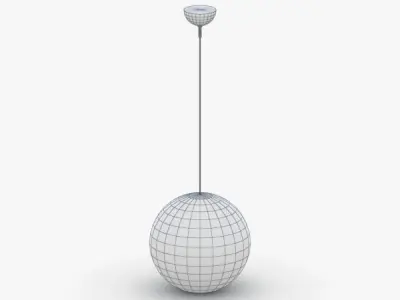 1490 - Hanging Lamp Low-poly 3D model
