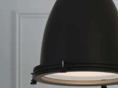 Hanging lamp Romatti T1 Black Loft Steampunk Spotlight 3D model