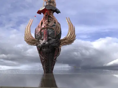Regal sceptre Domed Tower 3D model