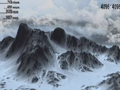 Snow Mountain 3D model