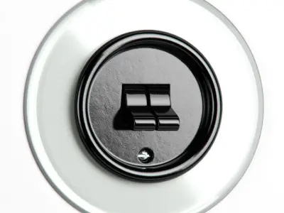 Switches and sockets THPG Bakelite Glass Covering 3D model