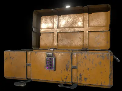 Loot Crate Low-poly 3D model