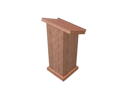 Lectern v1 002 Low-poly 3D model