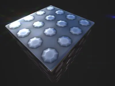 15 embossed pbr materials for metal surfaces set 2 Texture