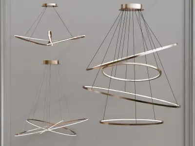 12 Ceiling Lights Collection - Sketchup 3D model