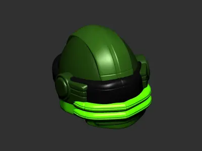 helmet high poly sculpt 3d printable ver 7 3D model 3D model 159