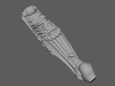 leg High quality 3d models for processing on a cnc machine 3D model