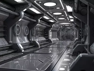 Sci Fi Interior 6 3D model