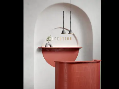 Red Reception Design 3D model