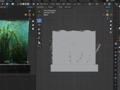Procedural Kelp Forest Environment 3D model