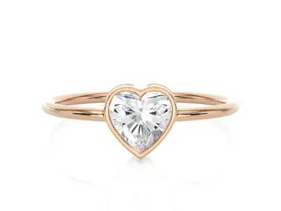 Light Minimalist Diamond Ring 3D print model buy