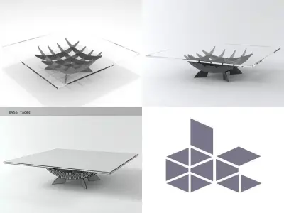 Atlas coffee table designed 3D model