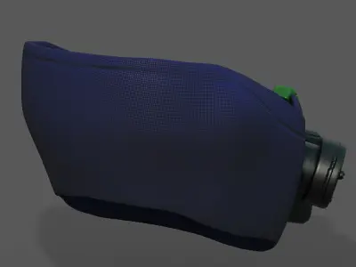 Gas mask respirator scifi futuristic 3d model  Low-poly 3D model order