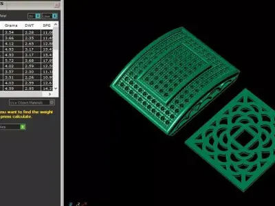 cufflinks ornate ceiling light 3D print model