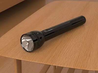 Maglite D3 Flashlight 3D model