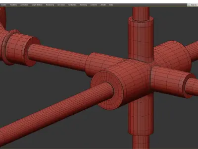 BRIO CHANDELIER Low-poly 3D model