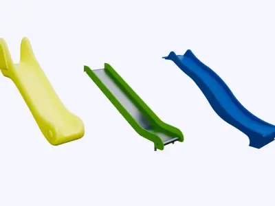 Playground Slide Zjezdzalnia Plac Zabaw 3D model