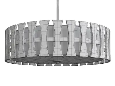 Cirus Semi Flush Pendant Light Low-poly 3D model