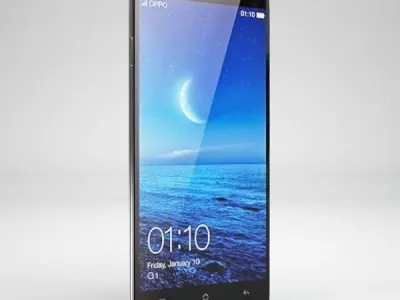 Oppo Find 7 Black 3D model