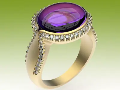 Ring Cabochon 3D print model