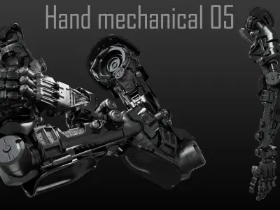 FPS Hand mechanical 05 3D model