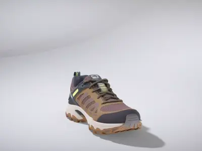 Earthy Trail Running Shoe Low-poly 3D model