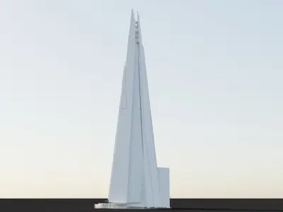 The Shard London Low-poly 3D model