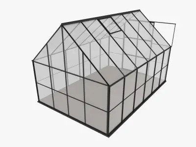Greenhouse 3 Low-poly 3D model