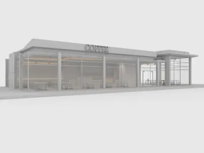 Cafe Modern 2 3D model