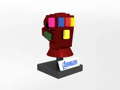Lego Infinity Gauntlet v1 004 Low-poly 3D model
