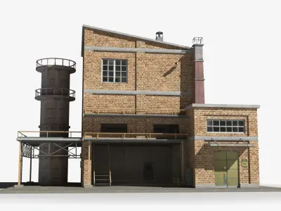 Factory xx19 Low-poly 3D model purchase