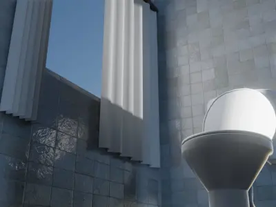 Simple Washroom and  Low-poly 3D model