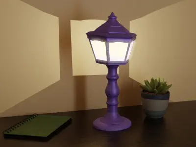 Mini Street Lamp 3D print model