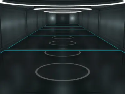Sci Fi WareHouse 3D model