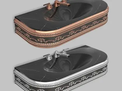 Classic Wash Basin 4 3D model