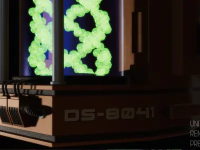 Sci-Fi Container 3D model