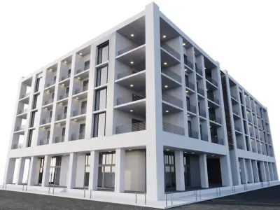 Apartment Building 3D model