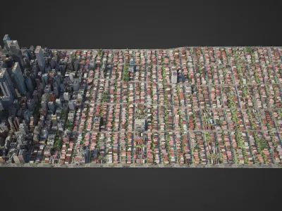 Realistic City R6 3D model