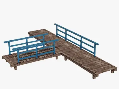 Wooden Deck 3D model