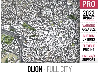 Dijon  Low-poly 3D model