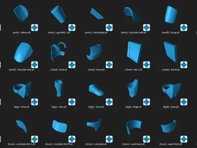 Republic Trooper Armor One6 Scale STL Files 3D print model