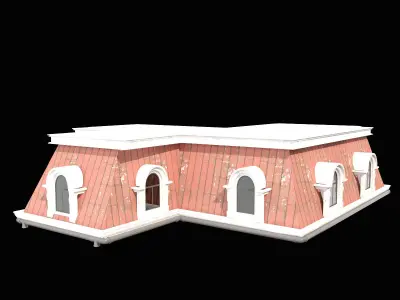 Mansard Roof 2 3D model