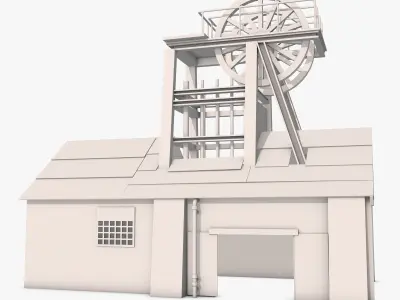 Industrial Factory Model 3D model