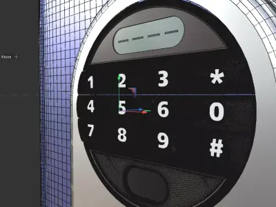 Clean stylized safe 3D model 3D model