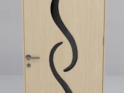 Room Door 3D model buy