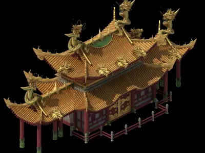 Game Architecture - Royal Palace - Shing Mun 01 3D model