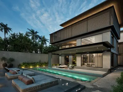 Modern House Design - Lumiere Maison 3D model