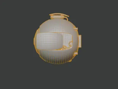 SCI FI DRONE SF-45080 Game Ready Low-poly 3D model