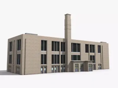 Factory x9 Low-poly 3D model purchase