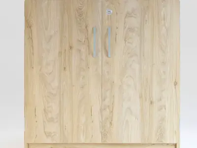 Wooden Cabinet 4 3D model